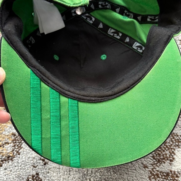 Boston Celtics Adidas Snapback Hat – NBA Green Black Cap 2010 Vintage Style - Picture 5 of 10